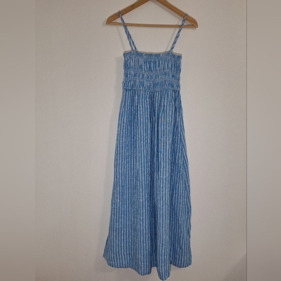 Seed Heritage Dresses & Skirts - NWOT SEED HERITAGE  Striped Blue Midi Dress